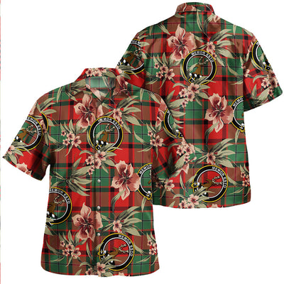 Clan MacPhail Modern Tartan Crest Badge Aloha Hawaiian Shirt Tropical Old Style