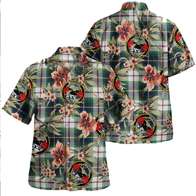Clan MacLeod of California Modern Tartan Crest Badge Aloha Hawaiian Shirt Tropical Old Style OO49