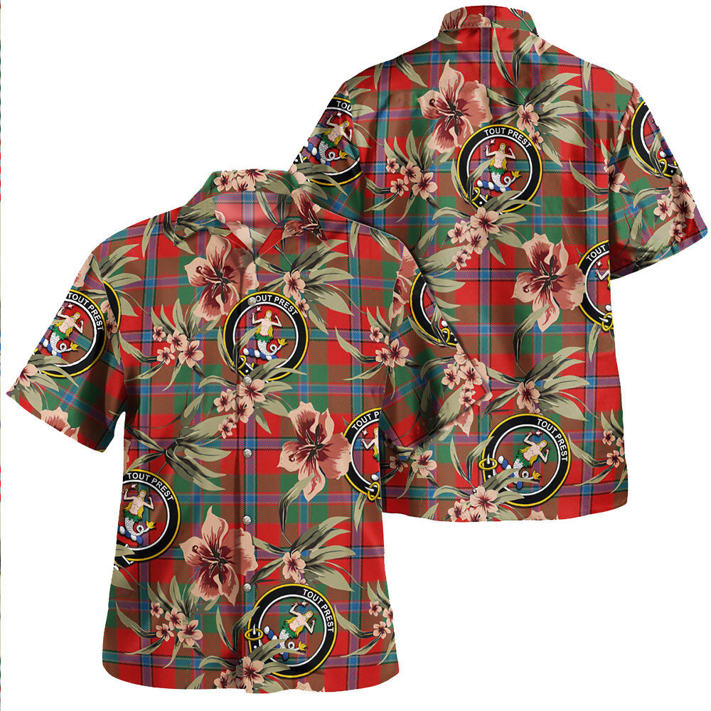 Clan Murray of Abercairney Modern Tartan Crest Badge Aloha Hawaiian Shirt Tropical Old Style OA51 Murray of Abercairney Modern Tartan Tartan Today   