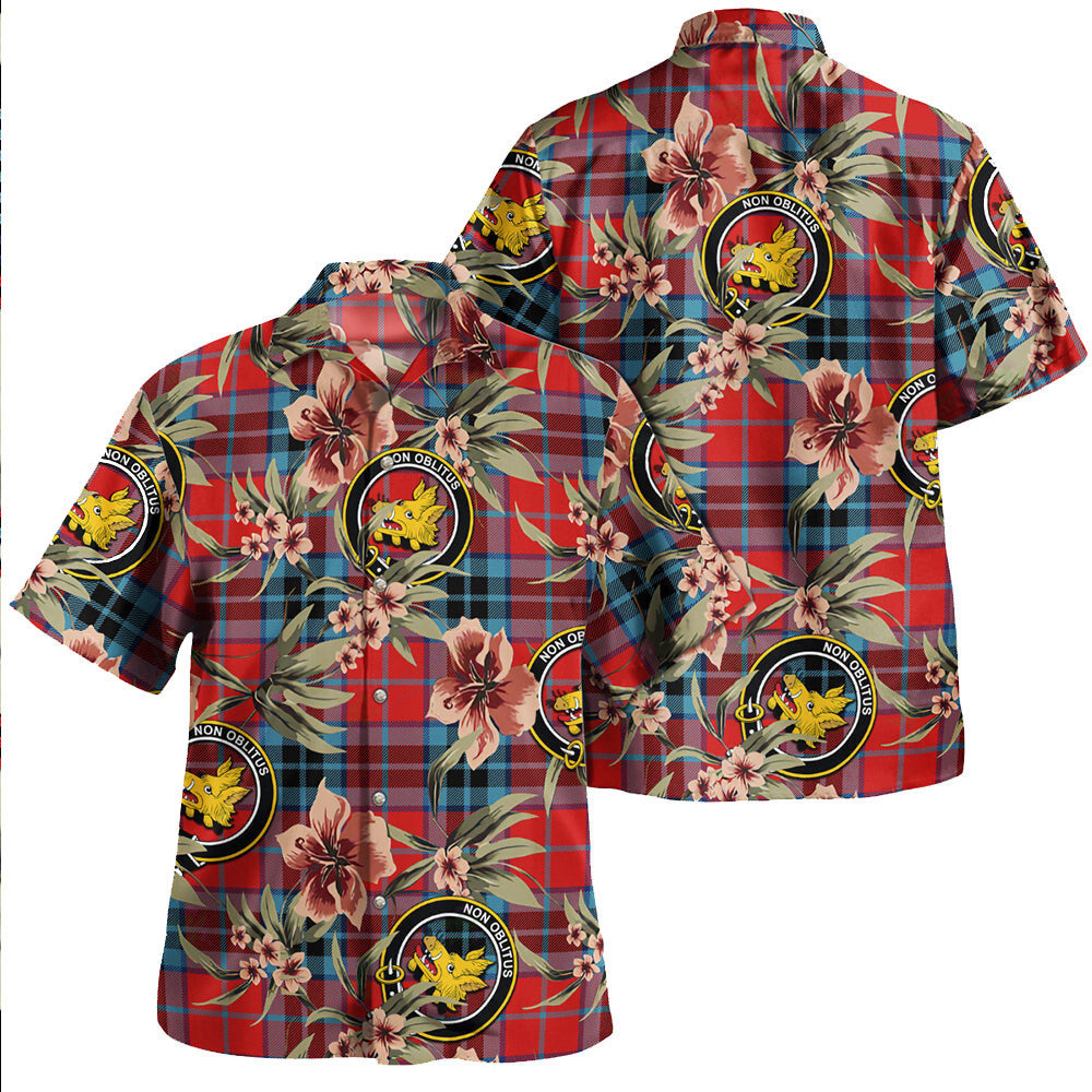 Clan MacTavish Modern Tartan Crest Badge Aloha Hawaiian Shirt Tropical Old Style YD23 MacTavish Modern Tartan Tartan Today   