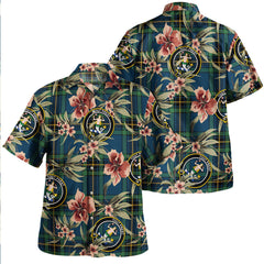 Clan Murray of Elibank Modern Tartan Crest Badge Aloha Hawaiian Shirt Tropical Old Style AB12 Murray of Elibank Modern Tartan Tartan Today   