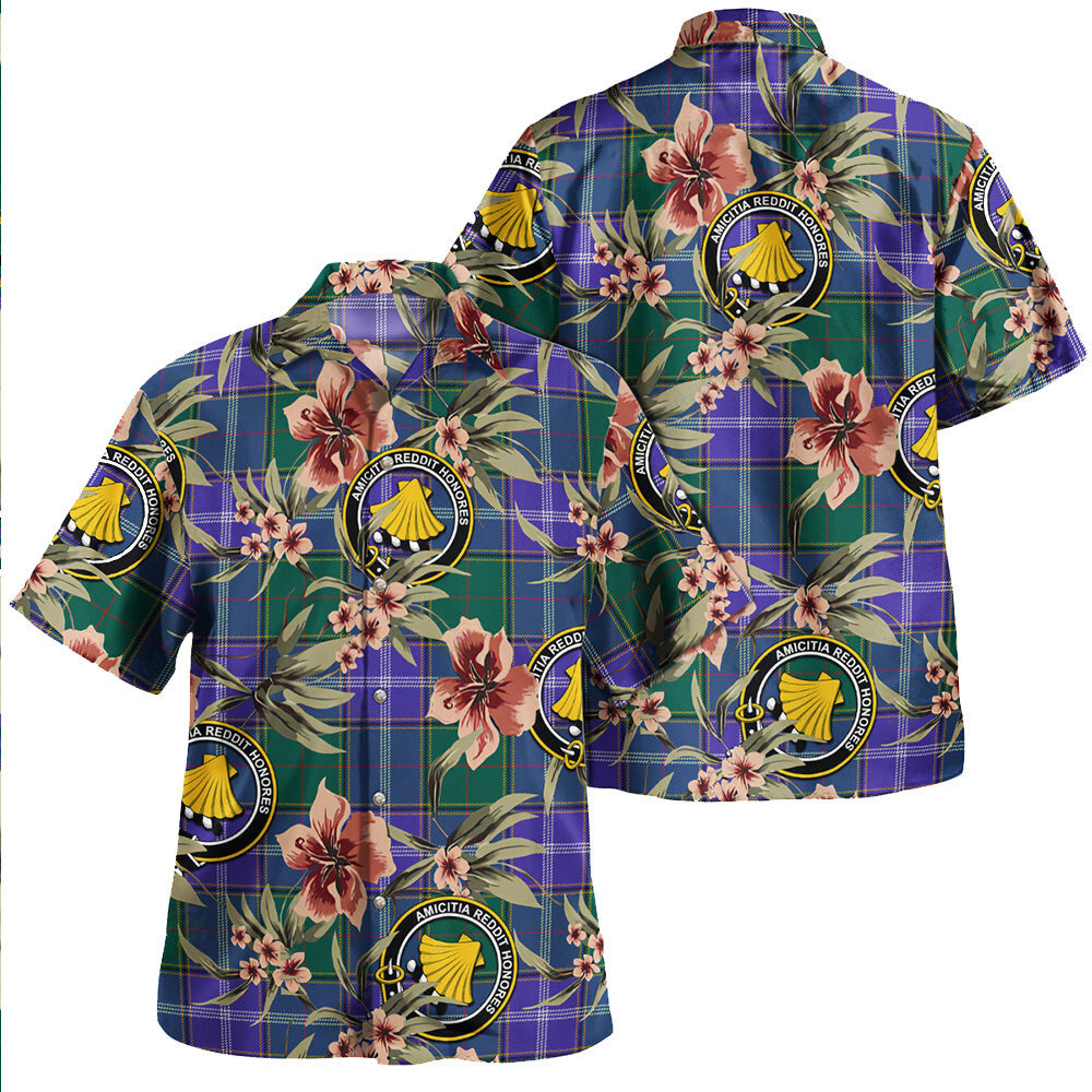 Clan Pringle Modern Tartan Crest Badge Aloha Hawaiian Shirt Tropical Old Style XI93 Pringle Modern Tartan Tartan Today   