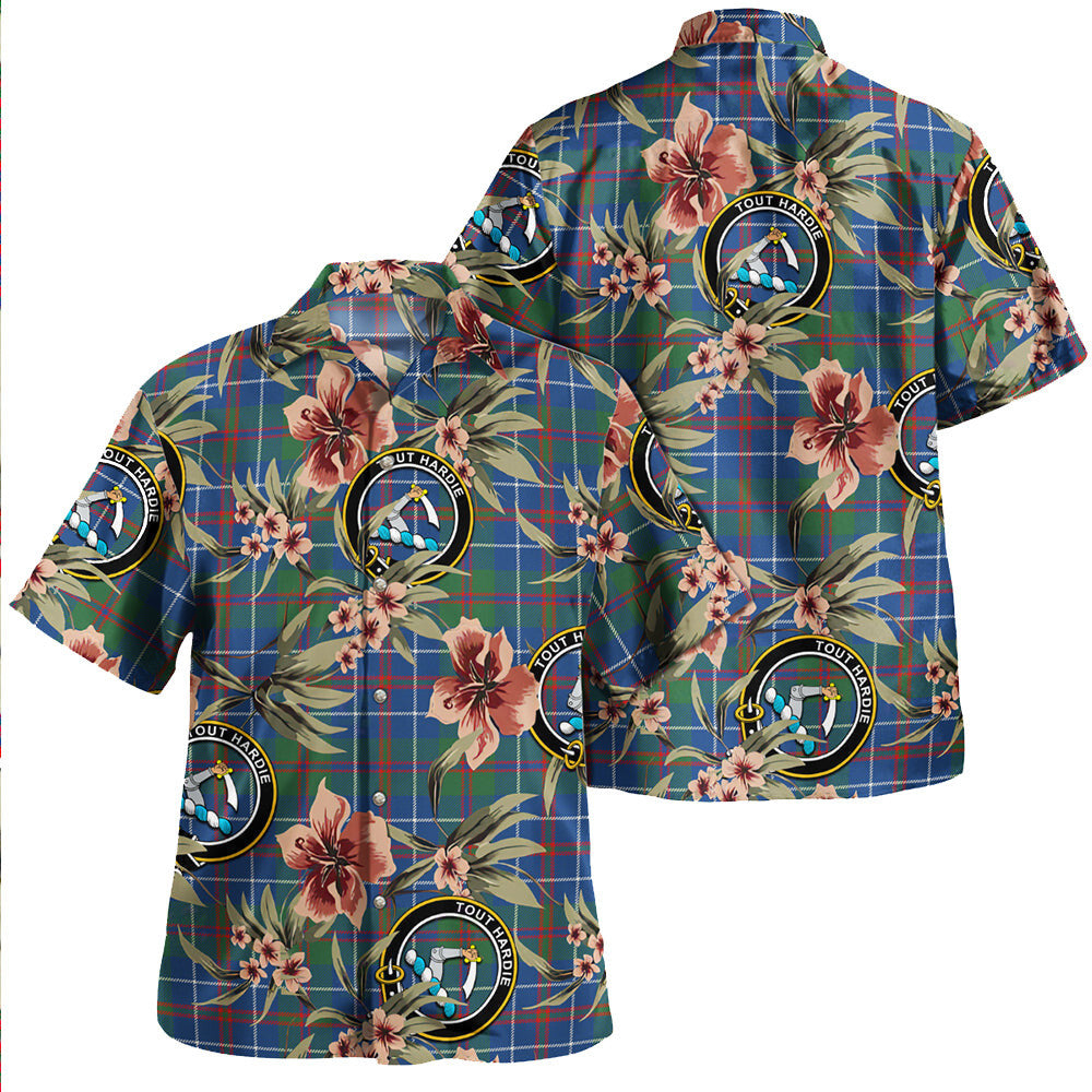 Clan MacHardy Modern Tartan Crest Badge Aloha Hawaiian Shirt Tropical Old Style IS60 MacHardy Modern Tartan Tartan Today   
