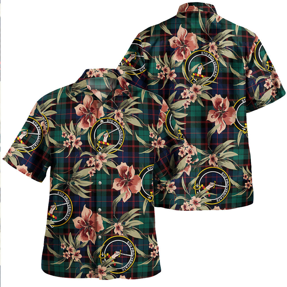 Guthrie Modern Tartan Clan Crest Badge Aloha Hawaiian Shirt Tropical Old Style JF25 Guthrie Modern Tartan Tartan Today   
