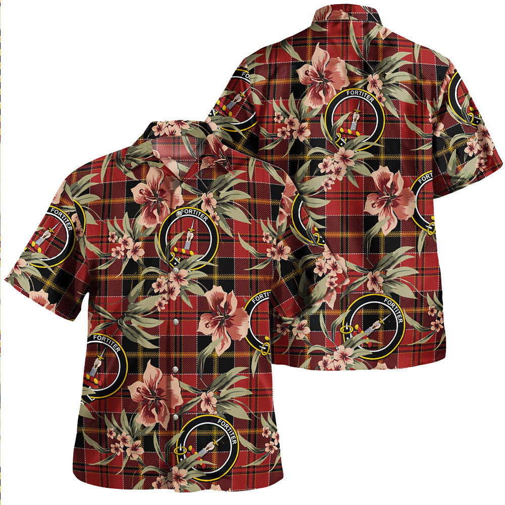 Clan MacAlister of Skye Modern Tartan Crest Badge Aloha Hawaiian Shirt Tropical Old Style SV24 MacAlister of Skye Modern Tartan Tartan Today   
