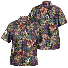 Clan Hunter (Michael) Weathered Tartan Crest Badge Aloha Hawaiian Shirt Tropical Old Style XT69 Hunter (Michael) Weathered Tartan Tartan Today   