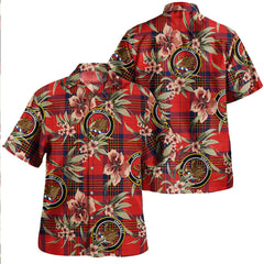 Clan Leslie Modern Tartan Crest Badge Aloha Hawaiian Shirt Tropical Old Style JL58 Leslie Modern Tartan Tartan Today   