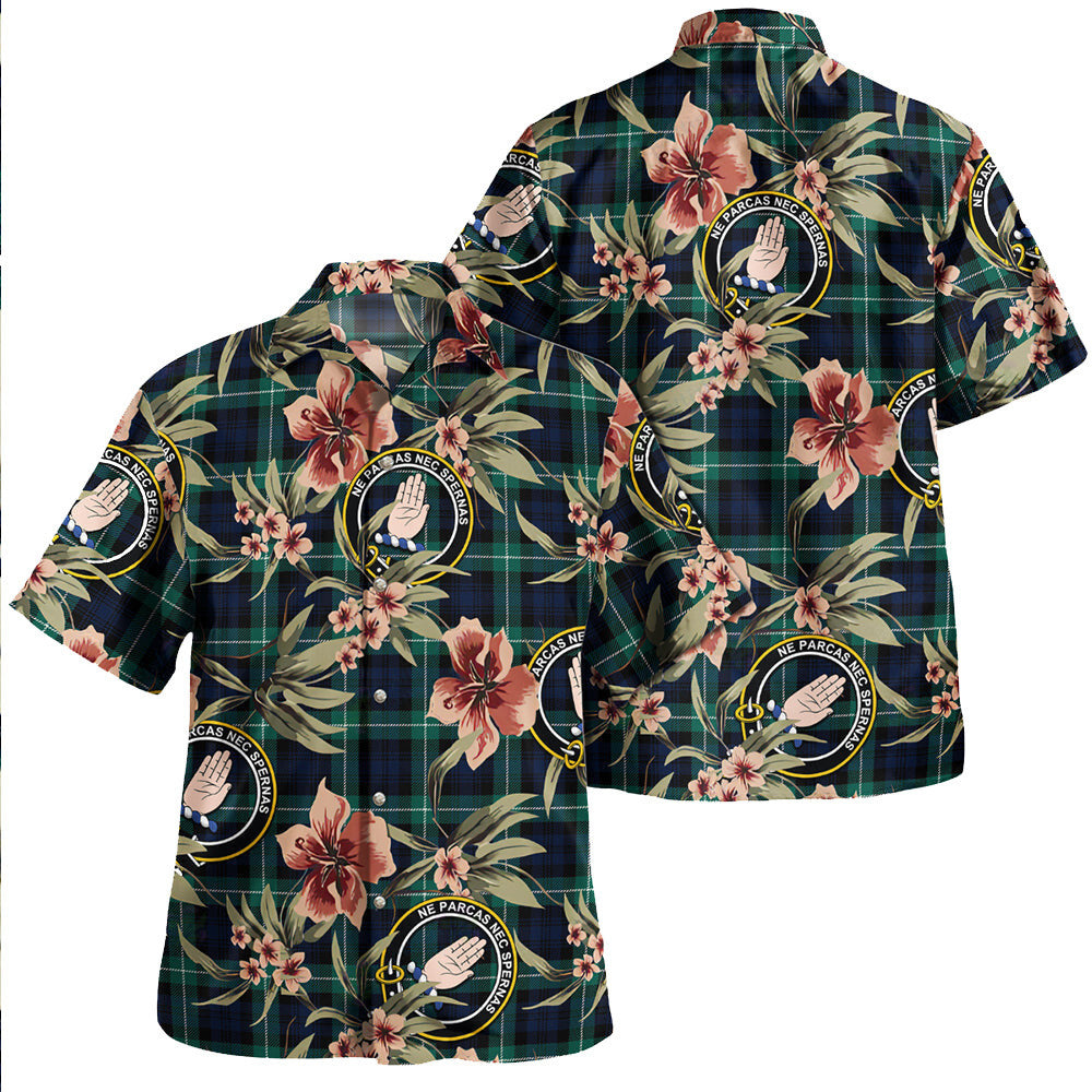 Clan Lamont (MacLamont) Modern Tartan Crest Badge Aloha Hawaiian Shirt Tropical Old Style RH34 Lamont (MacLamont) Modern Tartan Tartan Today   