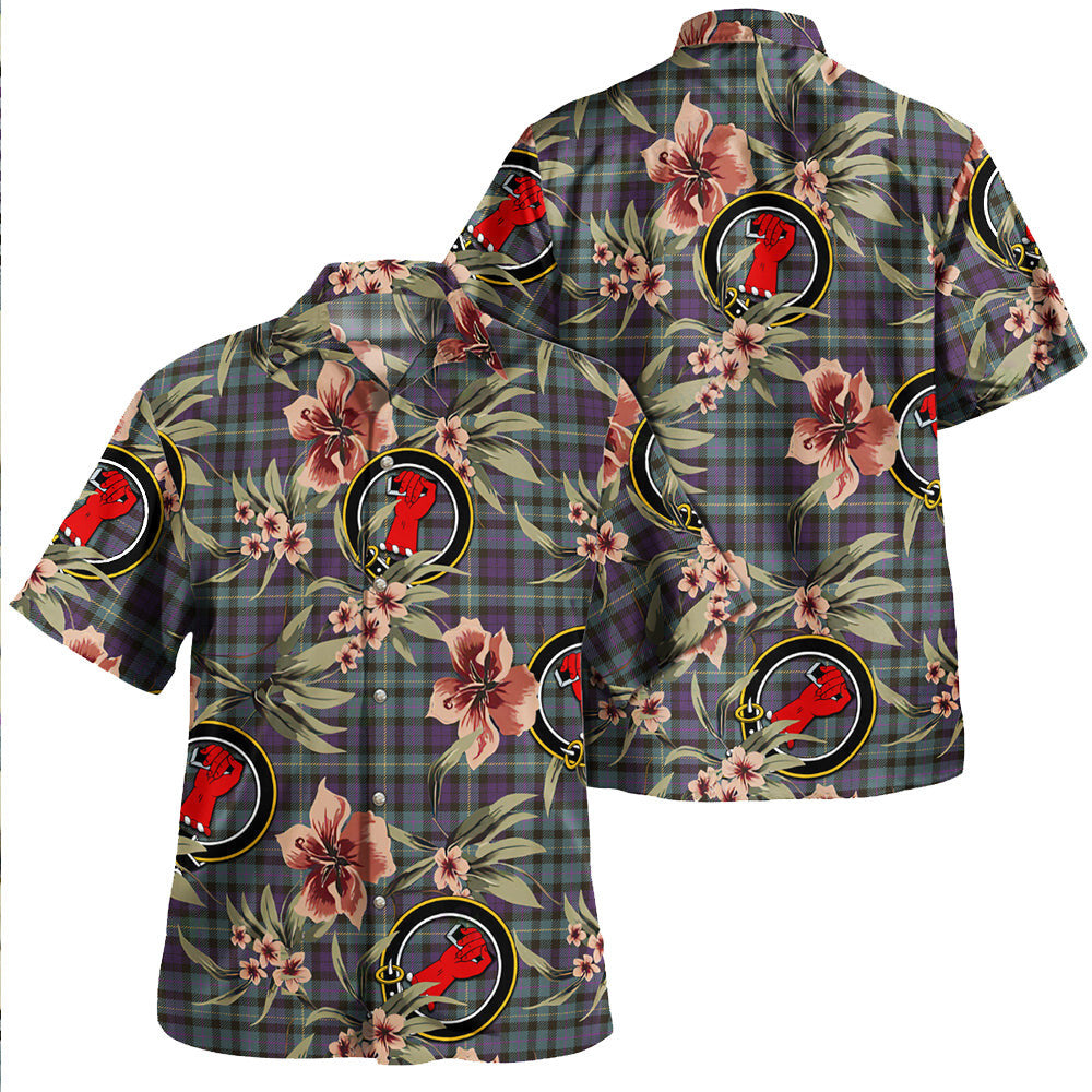 Clan MacBride Weathered Tartan Crest Badge Aloha Hawaiian Shirt Tropical Old Style OU70 MacBride Weathered Tartan Tartan Today   