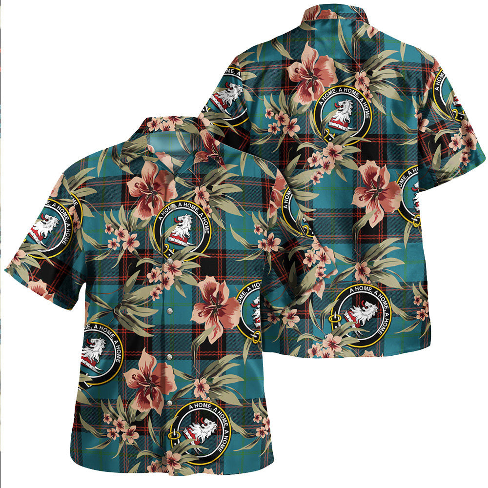 Clan Home Ancient Tartan Crest Badge Aloha Hawaiian Shirt Tropical Old Style PT51 Home Ancient Tartan Tartan Today   