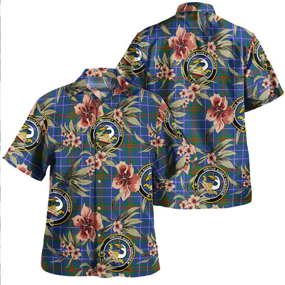 Clan Edmonstone Ancient Tartan Crest Badge Aloha Hawaiian Shirt Tropical Old Style