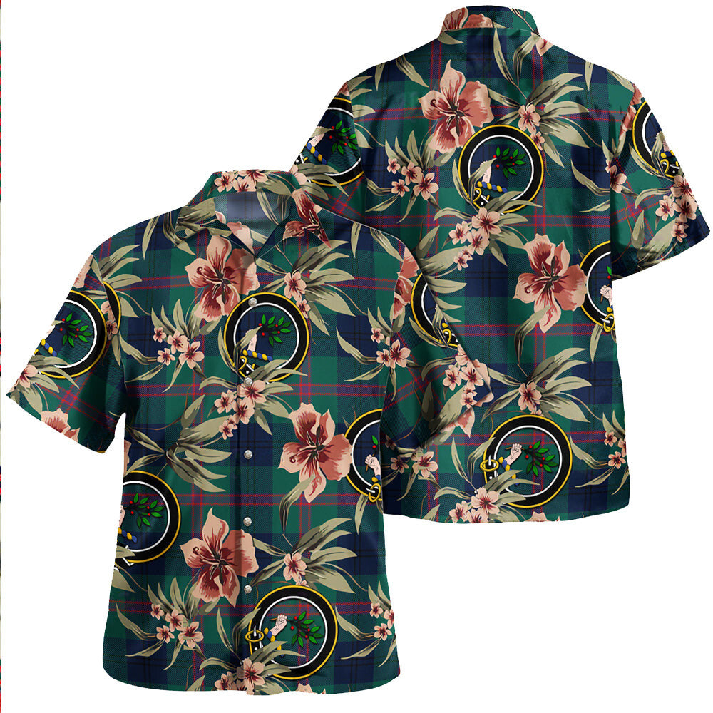 Clan Laurie Modern Tartan Crest Badge Aloha Hawaiian Shirt Tropical Old Style KP60 Laurie Modern Tartan Tartan Today   