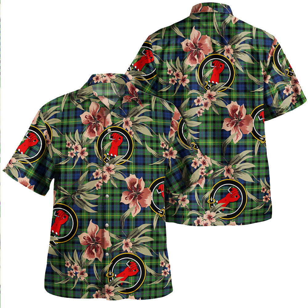 Clan MacBride Modern Tartan Crest Badge Aloha Hawaiian Shirt Tropical Old Style BI50 MacBride Modern Tartan Tartan Today   