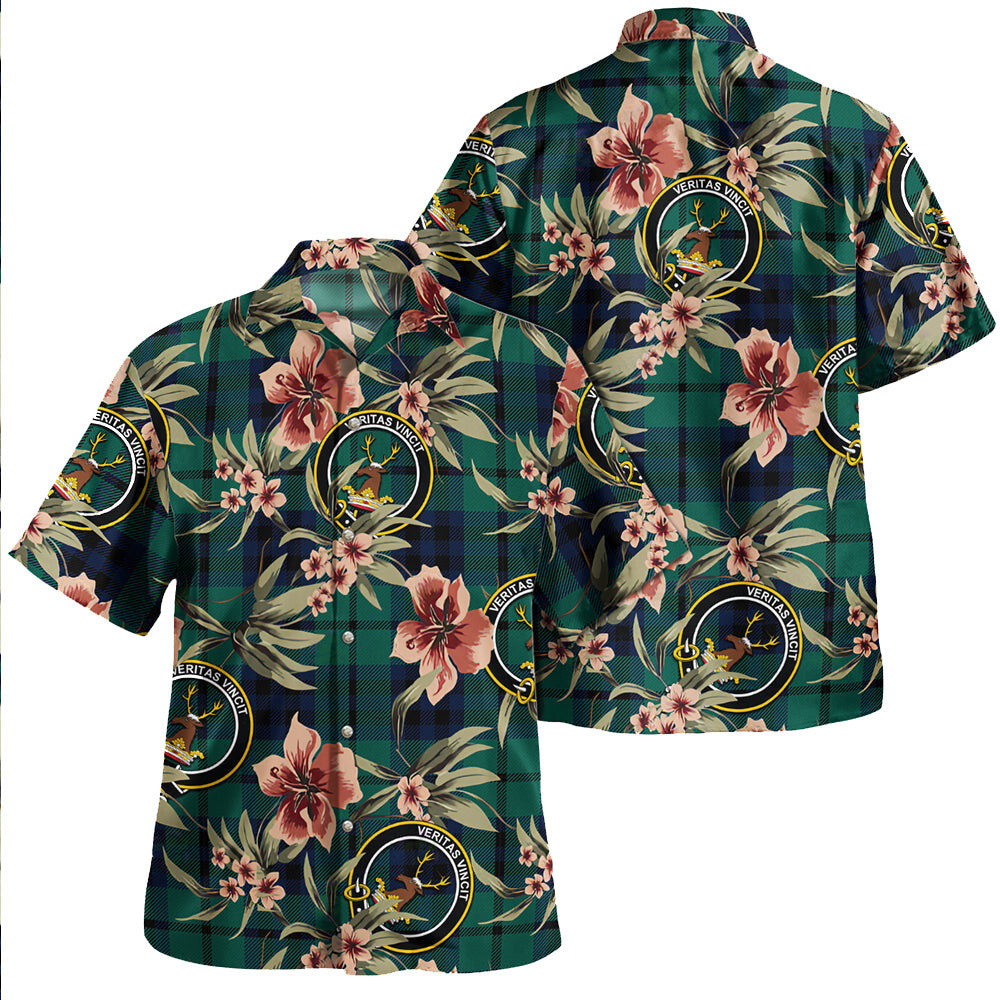 Clan Keith (Marshall) Modern Tartan Crest Badge Aloha Hawaiian Shirt Tropical Old Style NG43 Keith (Marshall) Modern Tartan Tartan Today   