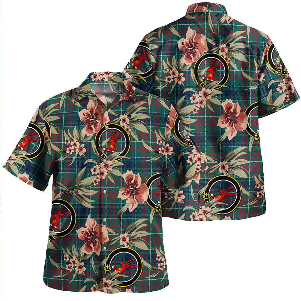Clan MacConnell Modern Tartan Crest Badge Aloha Hawaiian Shirt Tropical Old Style CN96 MacConnell Modern Tartan Tartan Today   
