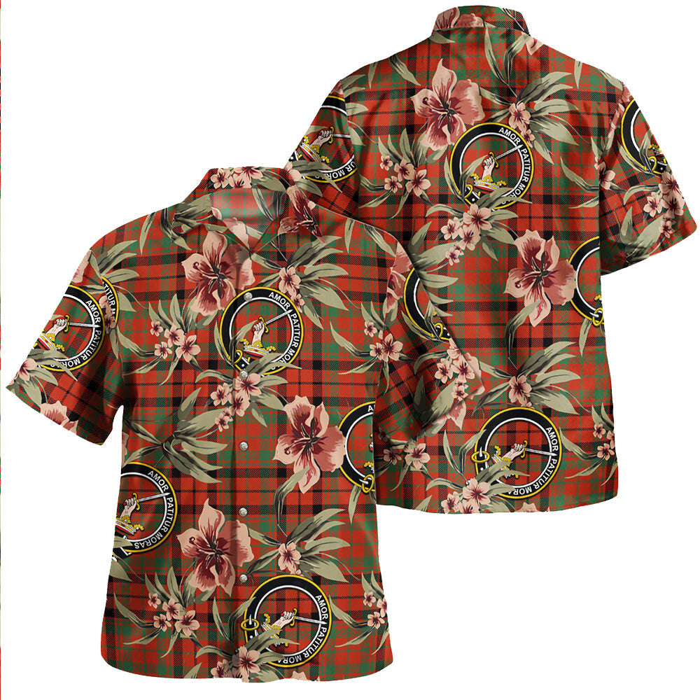 Clan Lumsden of Kintore Ancient Tartan Crest Badge Aloha Hawaiian Shirt Tropical Old Style AG49 Lumsden of Kintore Ancient Tartan Tartan Today   