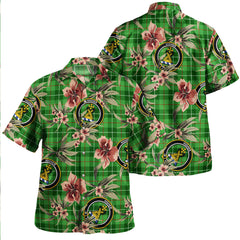 Clan Galloway District Tartan Crest Badge Aloha Hawaiian Shirt Tropical Old Style JK14 Galloway District Tartan Tartan Today   