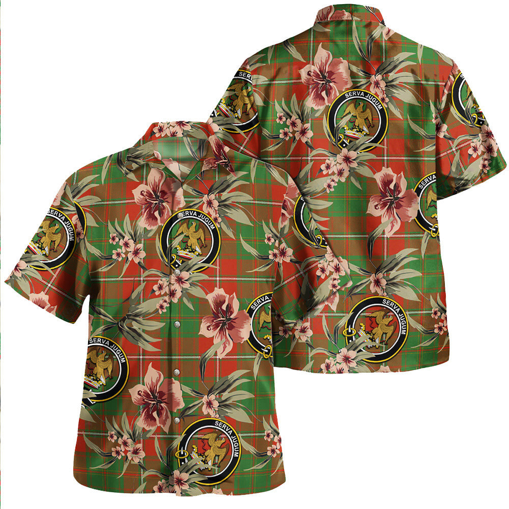 Clan Hay Ancient Tartan Crest Badge Aloha Hawaiian Shirt Tropical Old Style GM86 Hay Ancient Tartan Tartan Today   