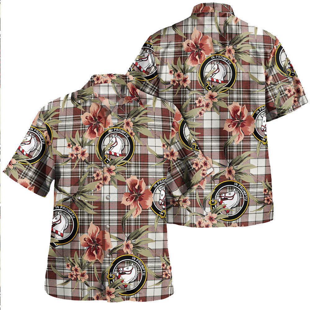 Clan Dunbar Plaid Tartan Crest Badge Aloha Hawaiian Shirt Tropical Old Style IM78 Dunbar Plaid Tartan Tartan Today   