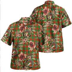 Clan Donachie Ancient Tartan Crest Badge Aloha Hawaiian Shirt Tropical Old Style ST34 Donachie Ancient Tartan Tartan Today   