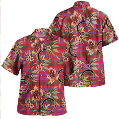 Clan Lumsden of Clova Modern Tartan Crest Badge Aloha Hawaiian Shirt Tropical Old Style LW11 Lumsden of Clova Modern Tartan Tartan Today   
