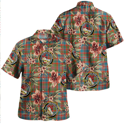 Clan MacDonald of Boisdale (Donald Boisdale) Ancient Tartan Crest Badge Aloha Hawaiian Shirt Tropical Old Style YI62