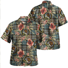 Clan Graham of Menteith Weathered Tartan Crest Badge Aloha Hawaiian Shirt Tropical Old Style ER65 Graham of Menteith Weathered Tartan Tartan Today   