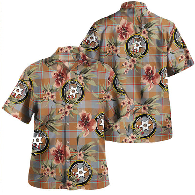 Clan Jardine of Castlemilk Ancient Tartan Crest Badge Aloha Hawaiian Shirt Tropical Old Style GC33