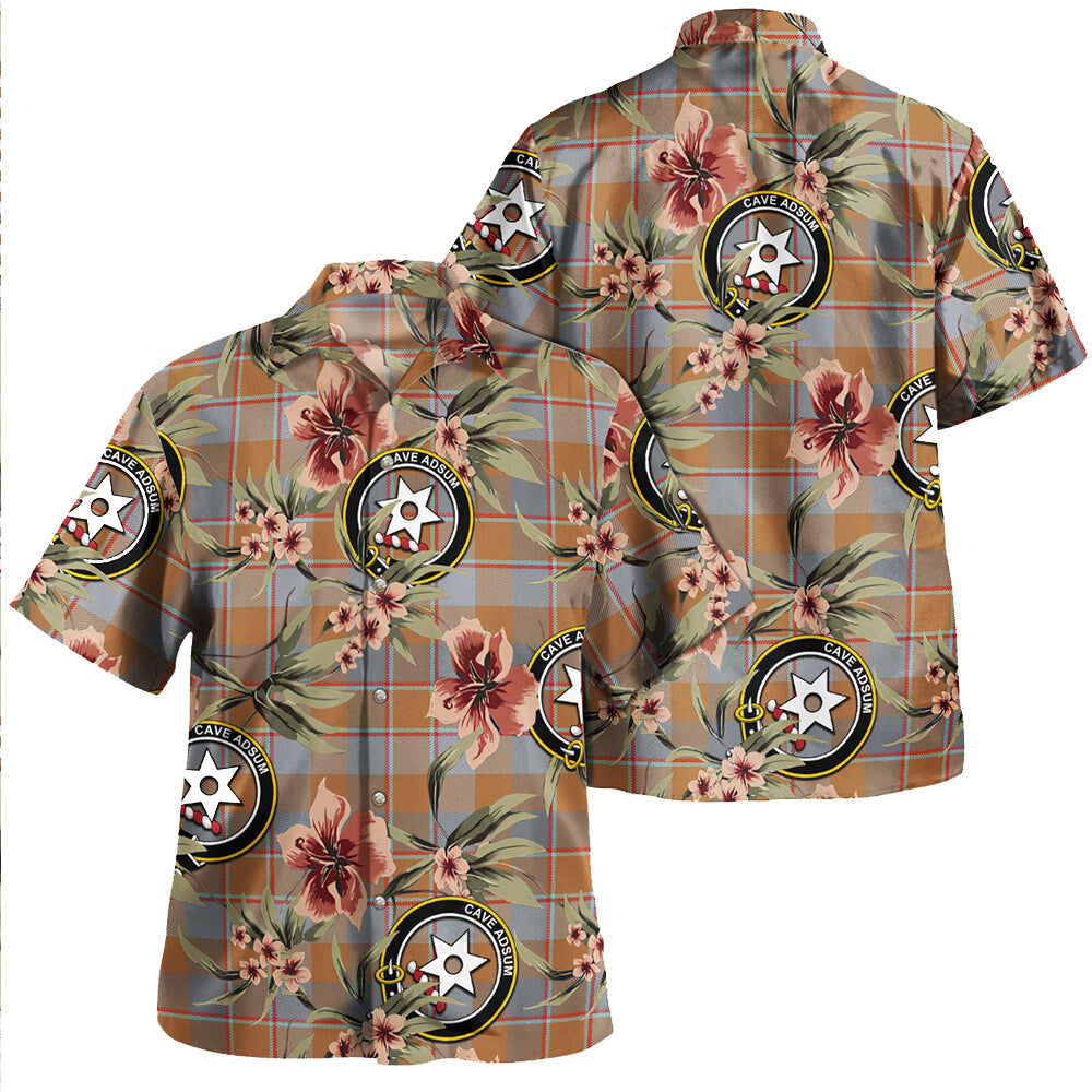 Clan Jardine of Castlemilk Ancient Tartan Crest Badge Aloha Hawaiian Shirt Tropical Old Style GC33 Jardine of Castlemilk Ancient Tartan Tartan Today   