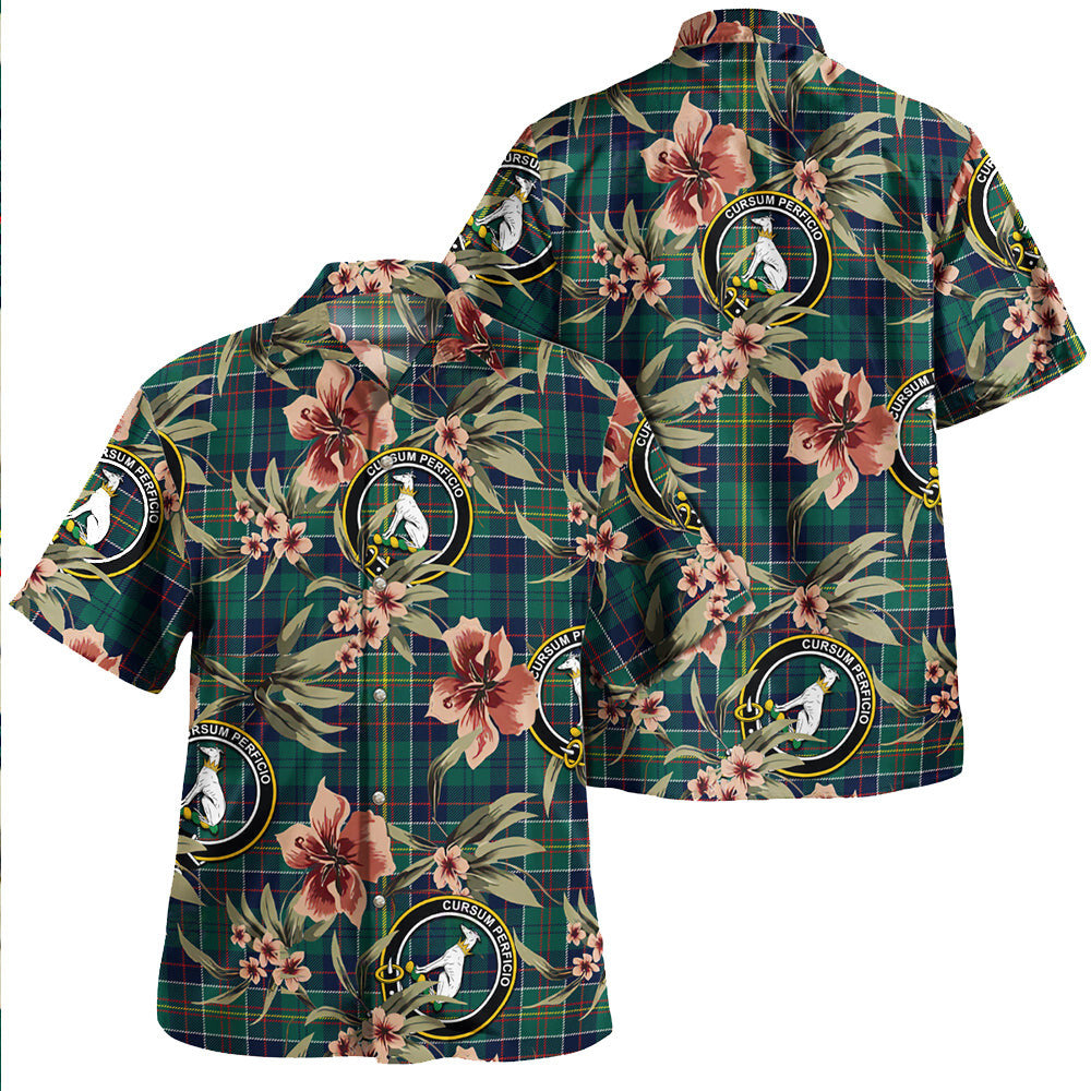 Clan Hunter of Hunterston (Galbraith of Hunterston) Modern Tartan Crest Badge Aloha Hawaiian Shirt Tropical Old Style SF93 Hunter of Hunterston (Galbraith of Hunterston) Modern Tartan Tartan Today   