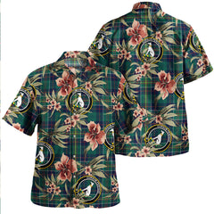 Clan Hunter of Hunterston (Galbraith of Hunterston) Modern Tartan Crest Badge Aloha Hawaiian Shirt Tropical Old Style SF93 Hunter of Hunterston (Galbraith of Hunterston) Modern Tartan Tartan Today   