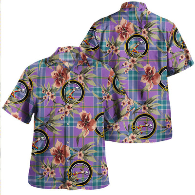 Clan Jackson Ancient Tartan Crest Badge Aloha Hawaiian Shirt Tropical Old Style