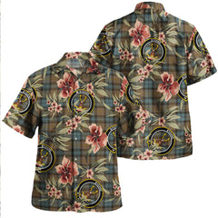 Gordon Weathered Tartan Clan Crest Badge Aloha Hawaiian Shirt Tropical Old Style LN64 Gordon Weathered Tartan Tartan Today   