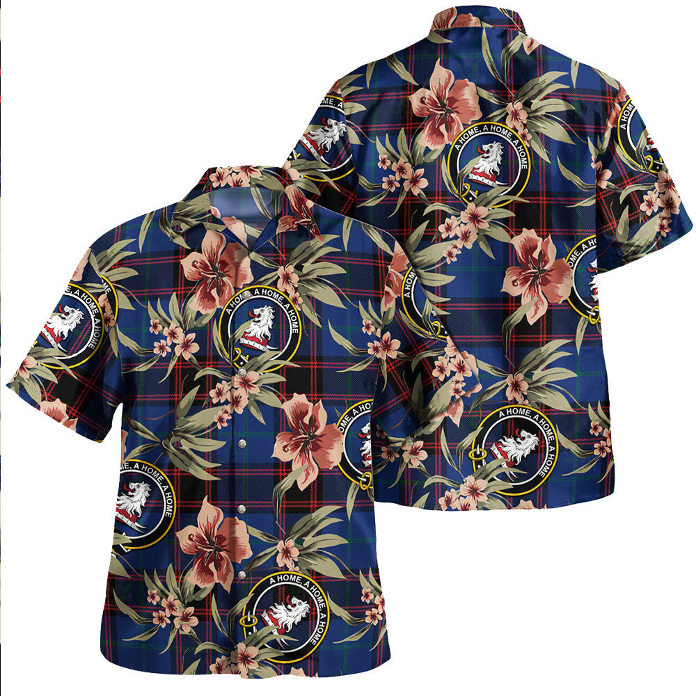 Clan Home Modern Tartan Crest Badge Aloha Hawaiian Shirt Tropical Old Style VC10 Home Modern Tartan Tartan Today   