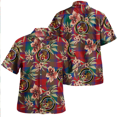 Clan Fotheringham Modern Tartan Crest Badge Aloha Hawaiian Shirt Tropical Old Style JG66