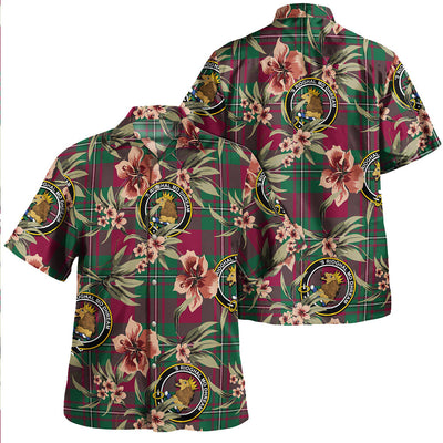 Clan MacGregor of Cardney (Gregor of Cardney) Modern Tartan Crest Badge Aloha Hawaiian Shirt Tropical Old Style XT25