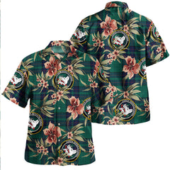 Clan Lockhart Modern Tartan Crest Badge Aloha Hawaiian Shirt Tropical Old Style AQ52 Lockhart Modern Tartan Tartan Today   