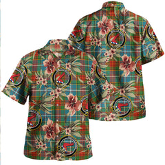 Clan Crozier Ancient Tartan Crest Badge Aloha Hawaiian Shirt Tropical Old Style CH16 Crozier Ancient Tartan Tartan Today   