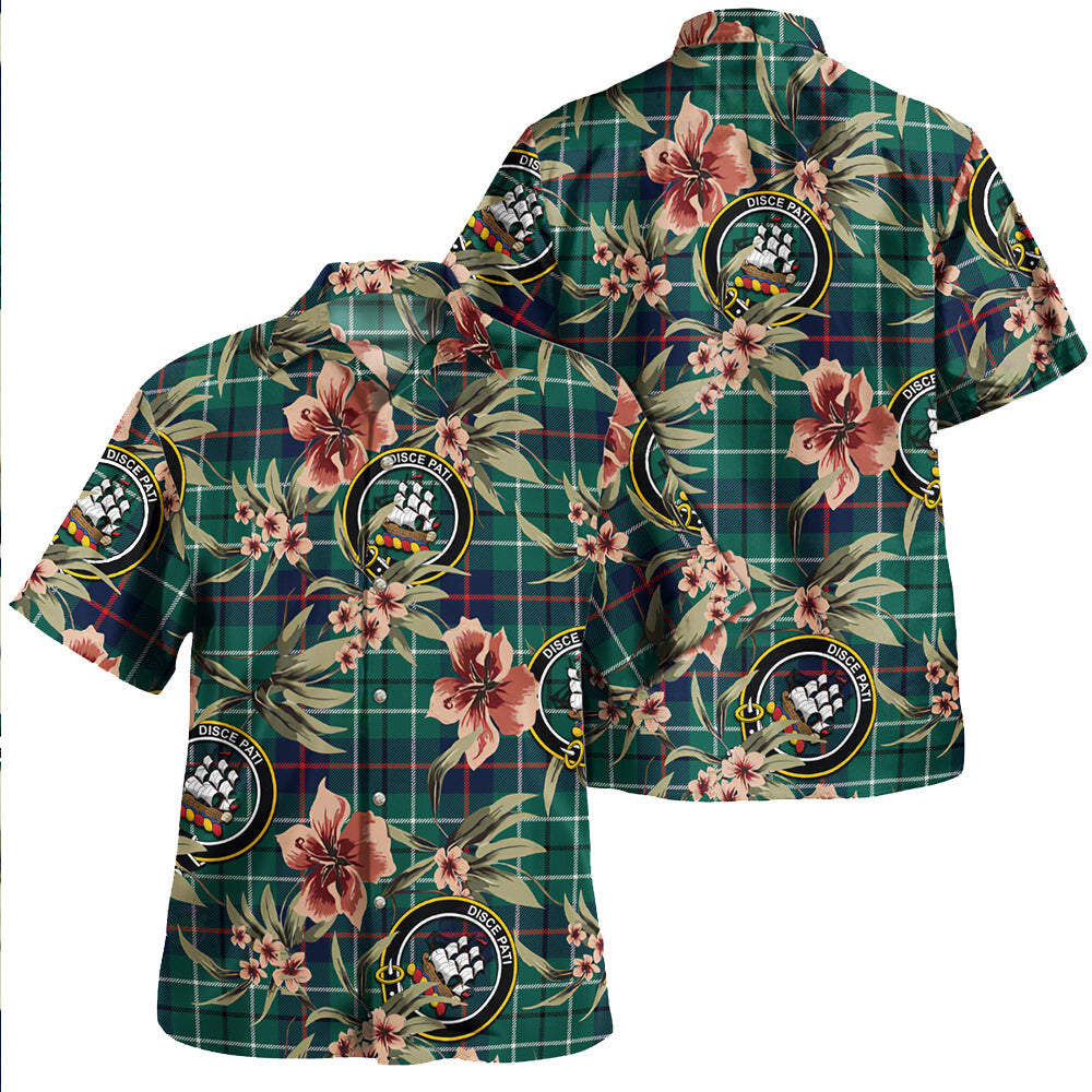Clan Duncan Modern Tartan Crest Badge Aloha Hawaiian Shirt Tropical Old Style DF19 Duncan Modern Tartan Tartan Today   
