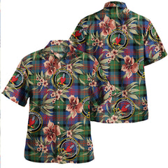 Clan Logan Modern Tartan Crest Badge Aloha Hawaiian Shirt Tropical Old Style KD37 Logan Modern Tartan Tartan Today   