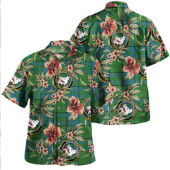 Clan Lockhart Ancient Tartan Crest Badge Aloha Hawaiian Shirt Tropical Old Style LI35 Lockhart Ancient Tartan Tartan Today   