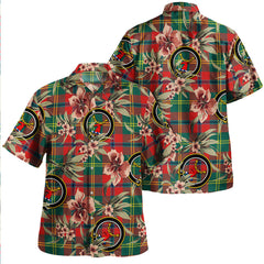 Clan Hutcheson Modern Tartan Crest Badge Aloha Hawaiian Shirt Tropical Old Style LH33 Hutcheson Modern Tartan Tartan Today   