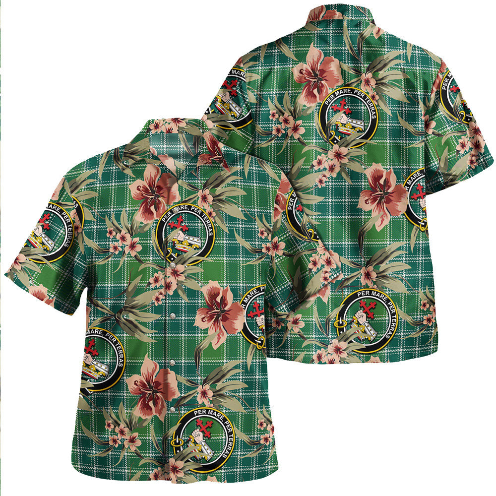 Clan MacDonald Lord of the Isles Hunting Ancient Tartan Crest Badge Aloha Hawaiian Shirt Tropical Old Style TH43 MacDonald Lord of the Isles Hunting Ancient Tartan Tartan Today   