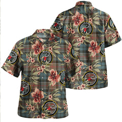 Clan Colquhoun (Cowans) Weathered Tartan Crest Badge Aloha Hawaiian Shirt Tropical Old Style LP29 Colquhoun (Cowans) Weathered Tartan Tartan Today   