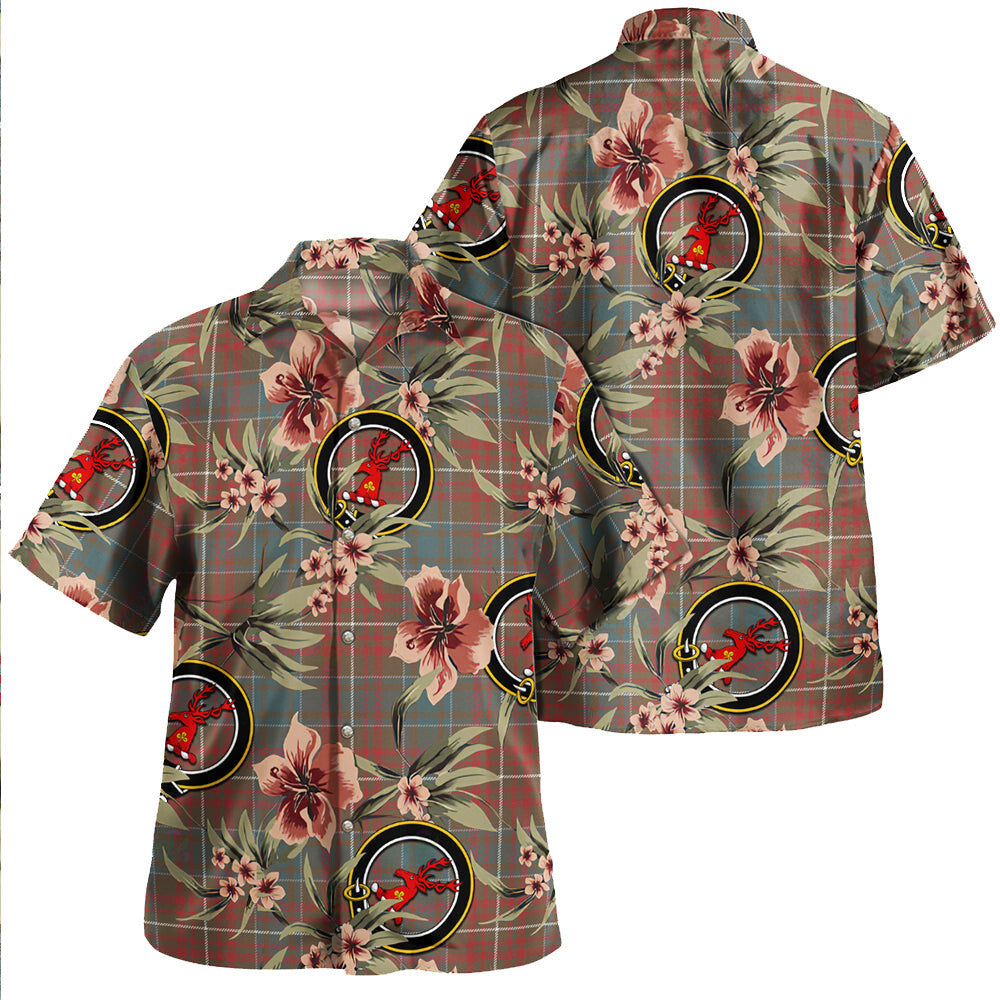 Clan MacConnell Weathered Tartan Crest Badge Aloha Hawaiian Shirt Tropical Old Style AM60 MacConnell Weathered Tartan Tartan Today   