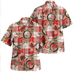 Clan Erskine Weathered Tartan Crest Badge Aloha Hawaiian Shirt Tropical Old Style WP82 Erskine Weathered Tartan Tartan Today   
