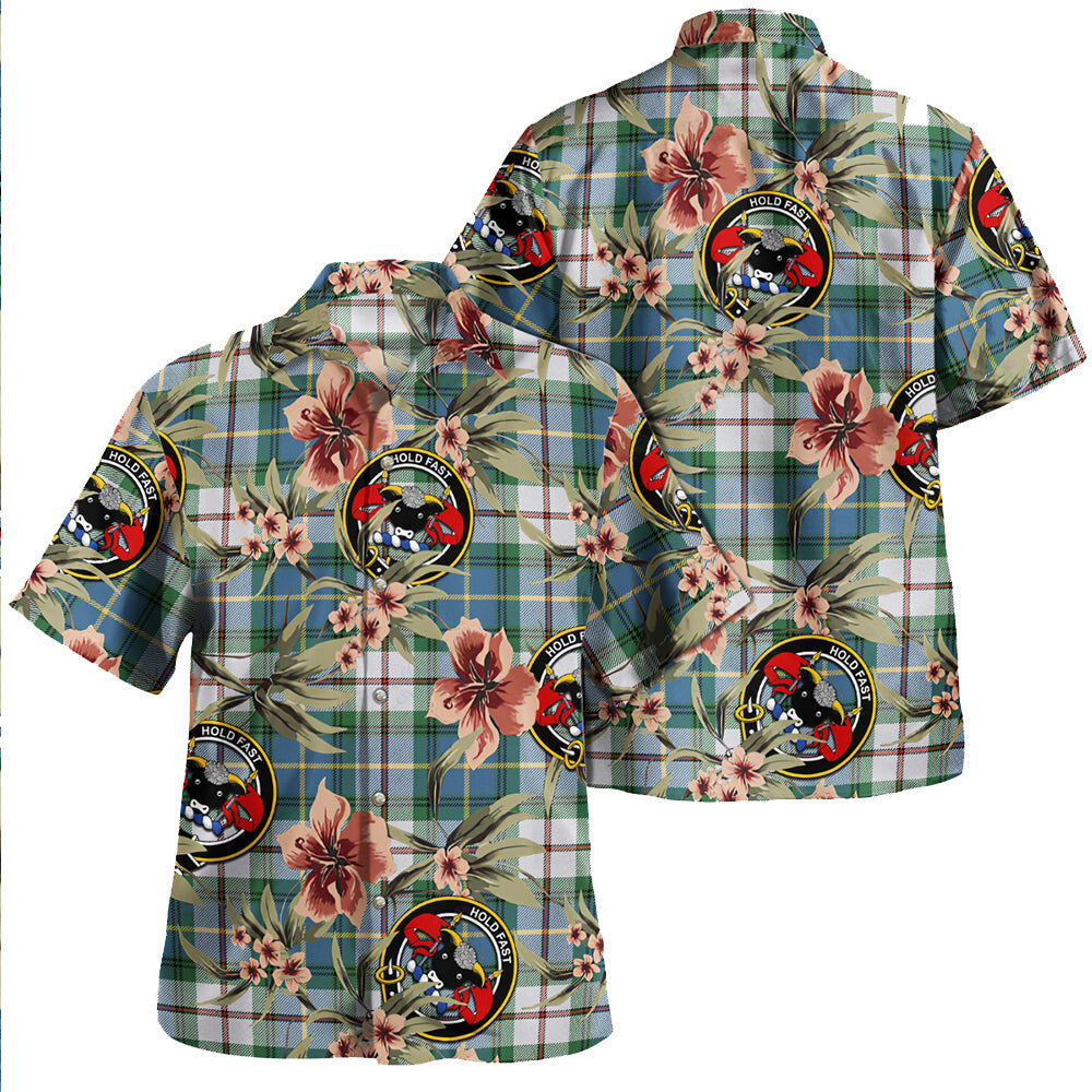 Clan MacLeod of California Ancient Tartan Crest Badge Aloha Hawaiian Shirt Tropical Old Style LA19 MacLeod of California Ancient Tartan Tartan Today   