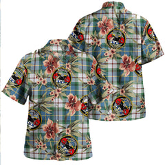 Clan MacLeod of California Ancient Tartan Crest Badge Aloha Hawaiian Shirt Tropical Old Style LA19 MacLeod of California Ancient Tartan Tartan Today   
