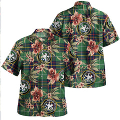 Clan Inglis Modern Tartan Crest Badge Aloha Hawaiian Shirt Tropical Old Style FW68 Inglis Modern Tartan Tartan Today   