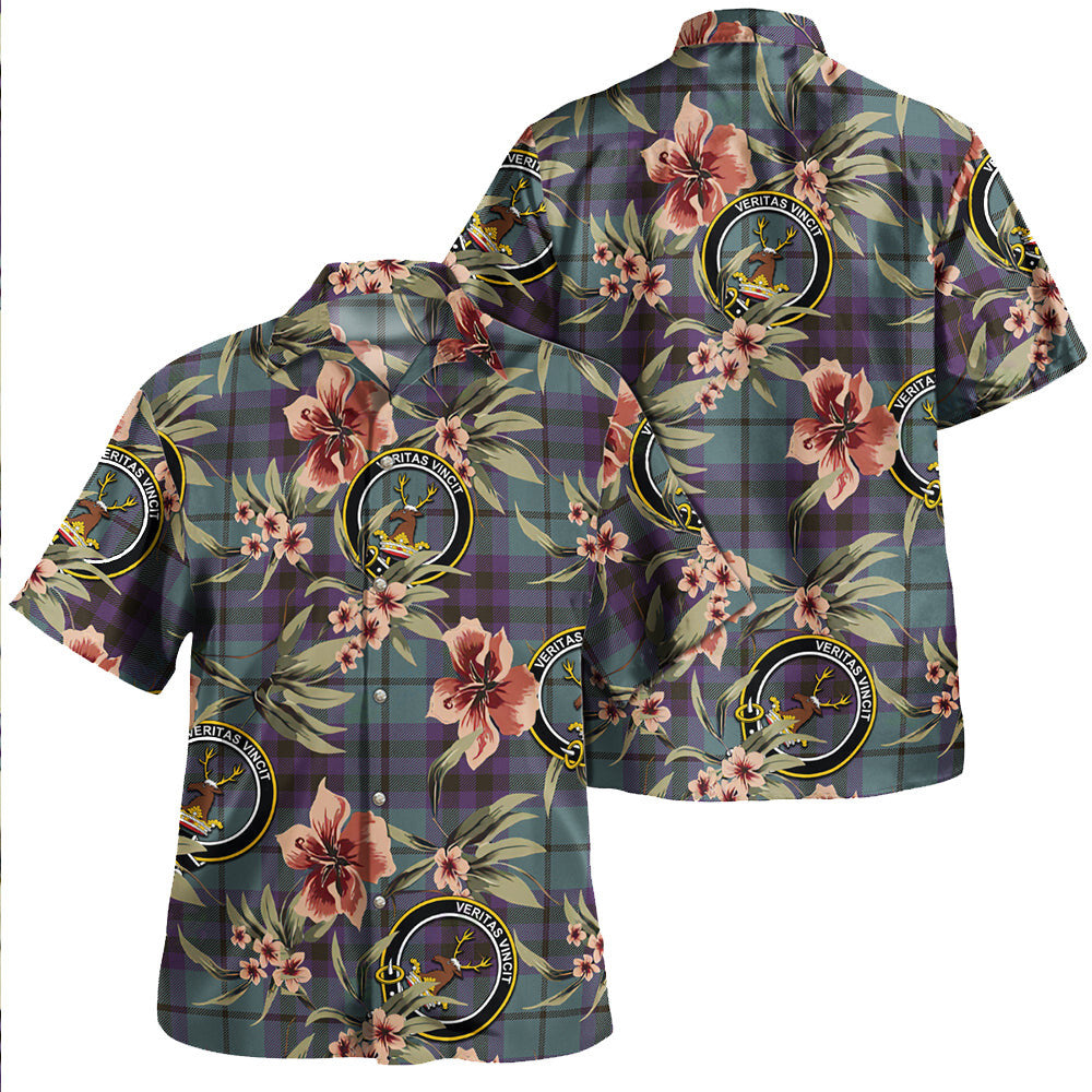 Clan Keith (Marshall) Weathered Tartan Crest Badge Aloha Hawaiian Shirt Tropical Old Style FY83 Keith (Marshall) Weathered Tartan Tartan Today   